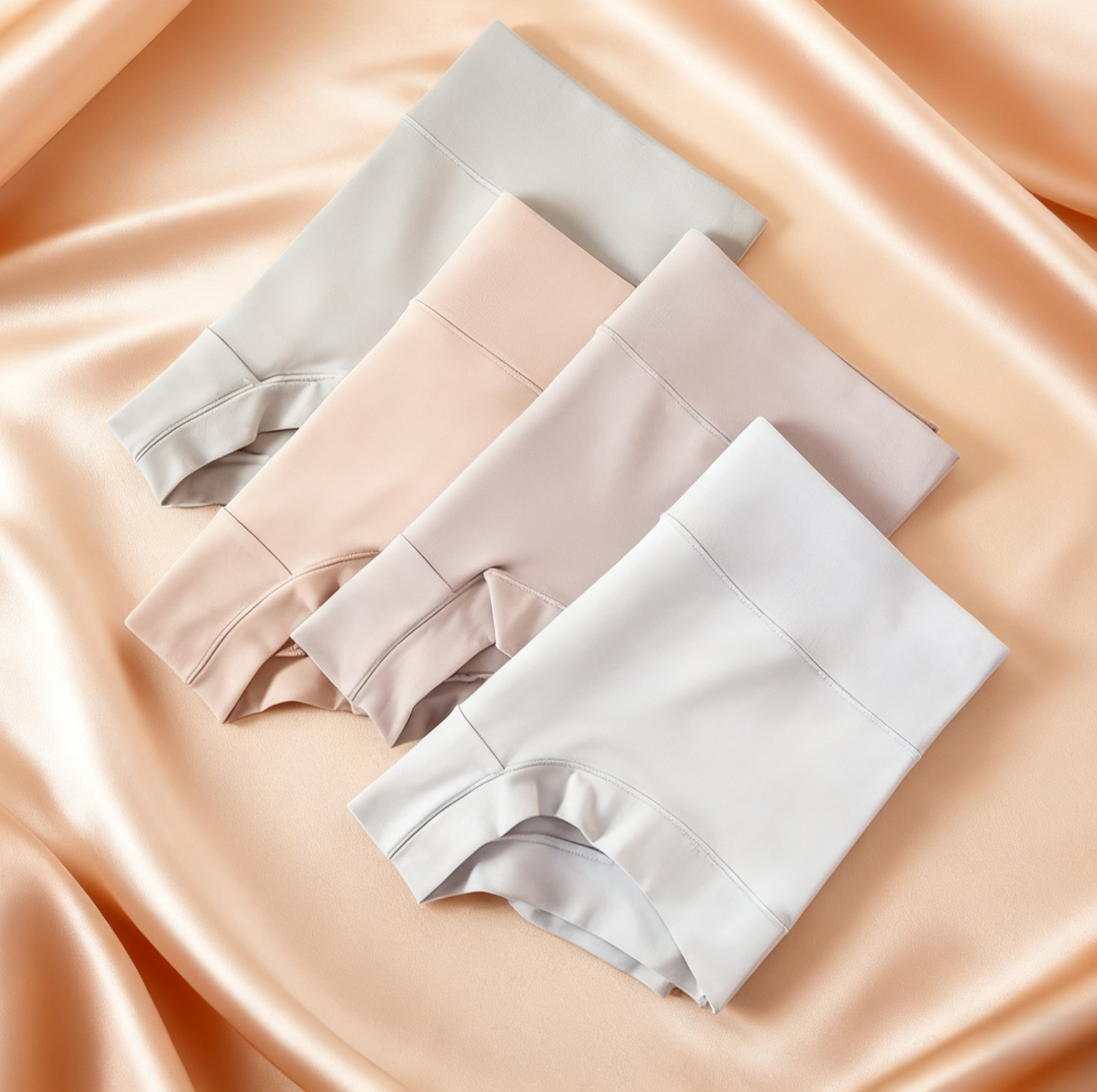 Damen Slip aus reiner Baumwolle, große Größen, hoher Bund