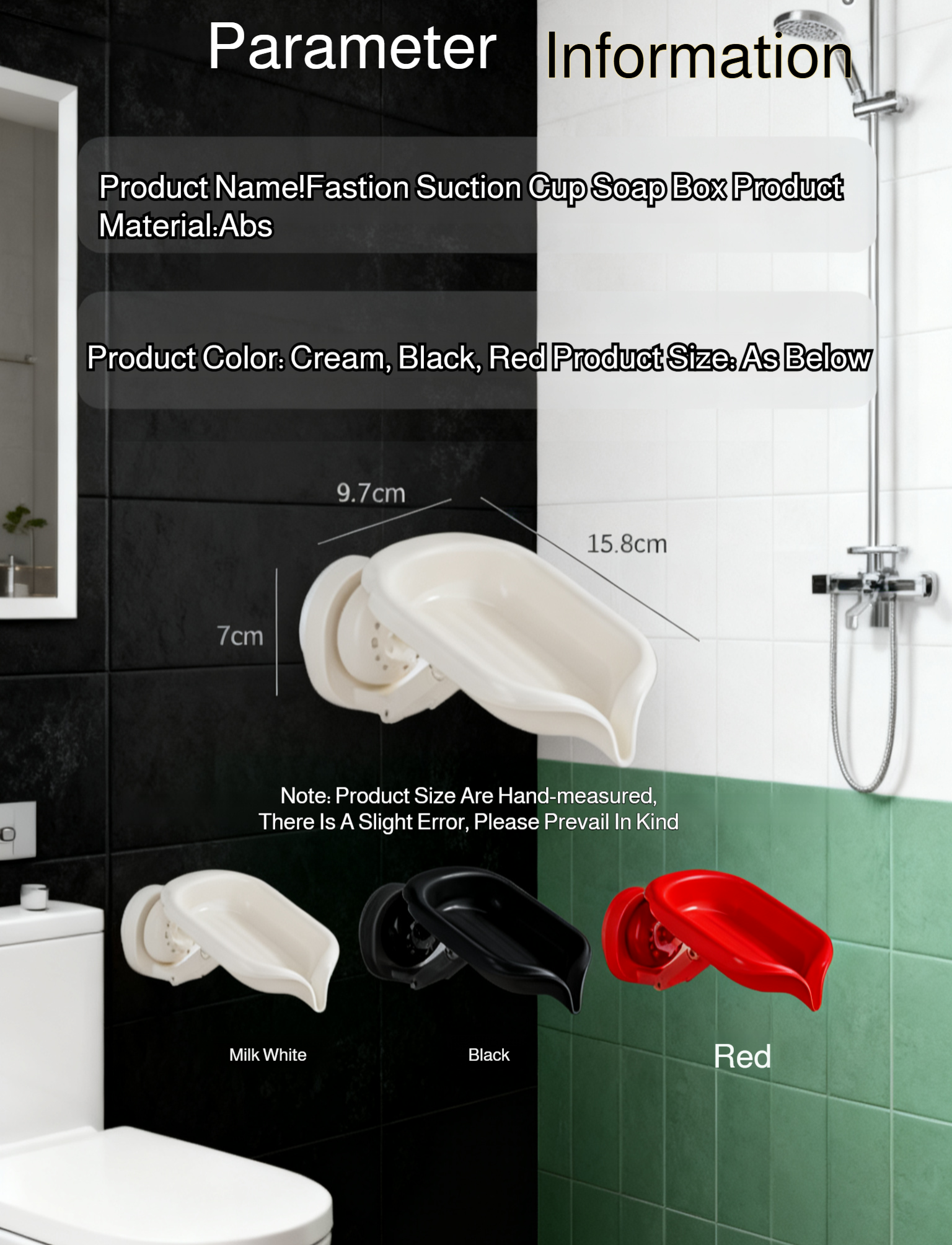 No-Drill Countertop Draining Soap Holder on bathroom sink