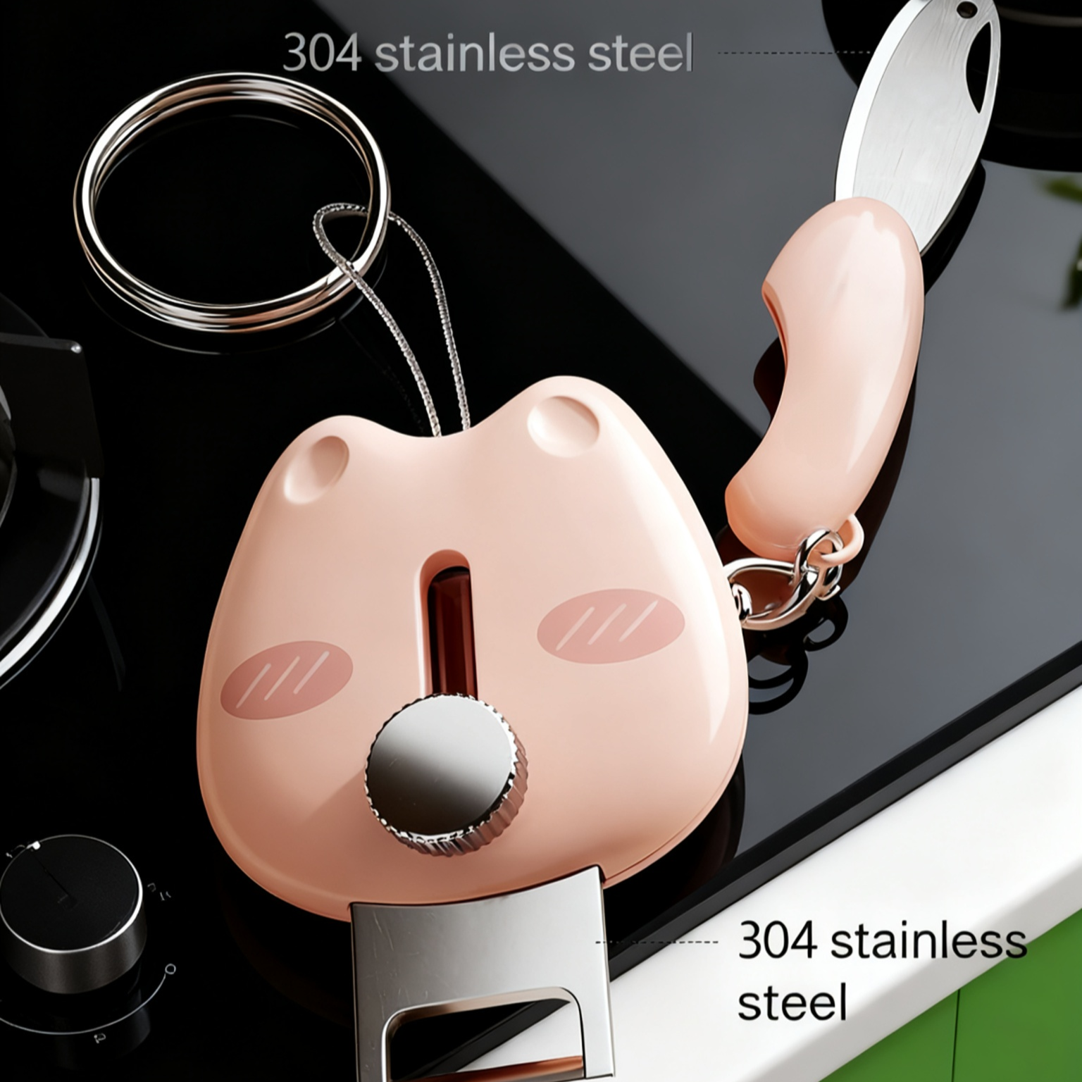 Dual-purpose Keychain Fruit Peeler 