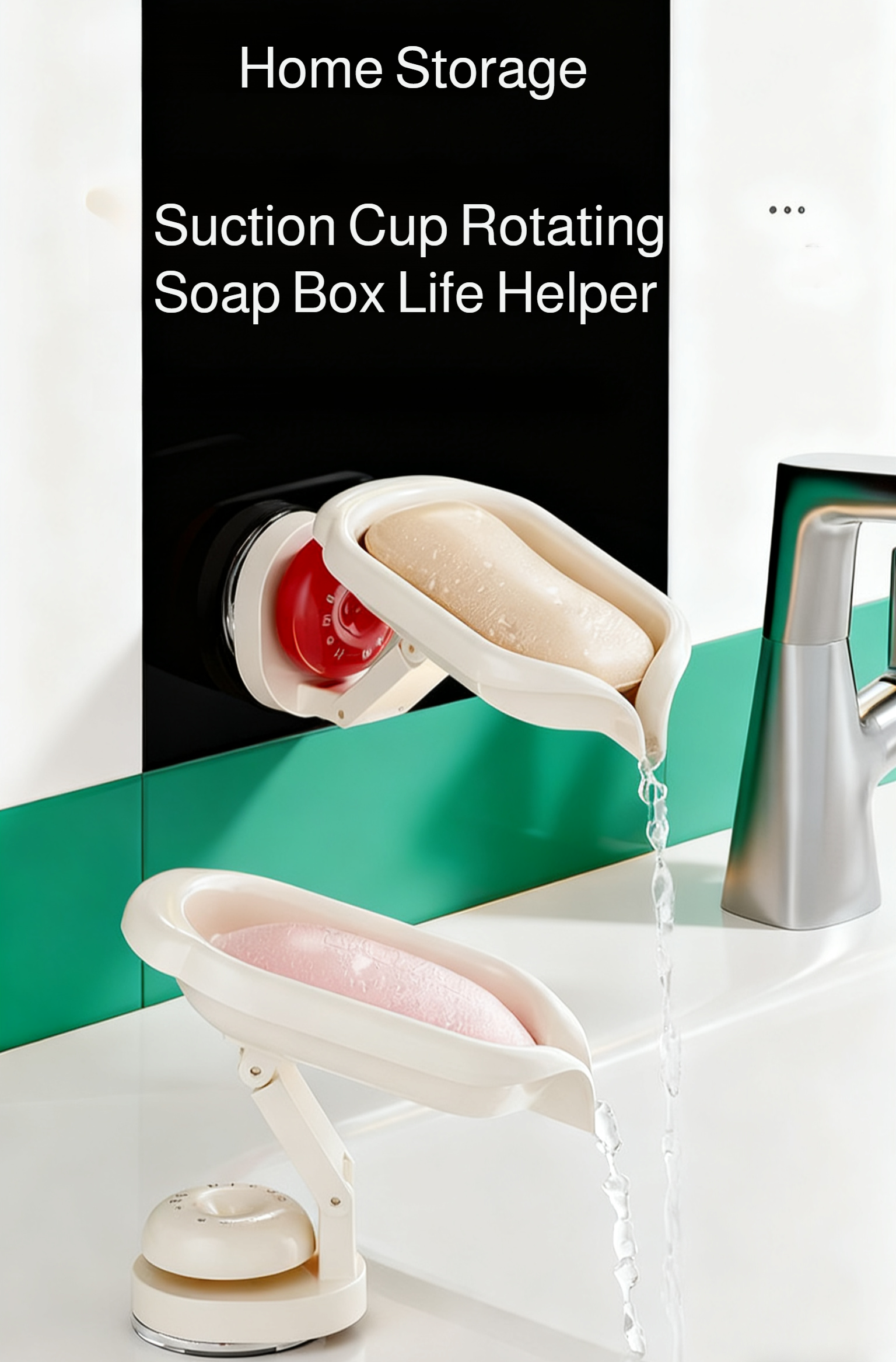 Water-draining soap holder prevents soggy soap