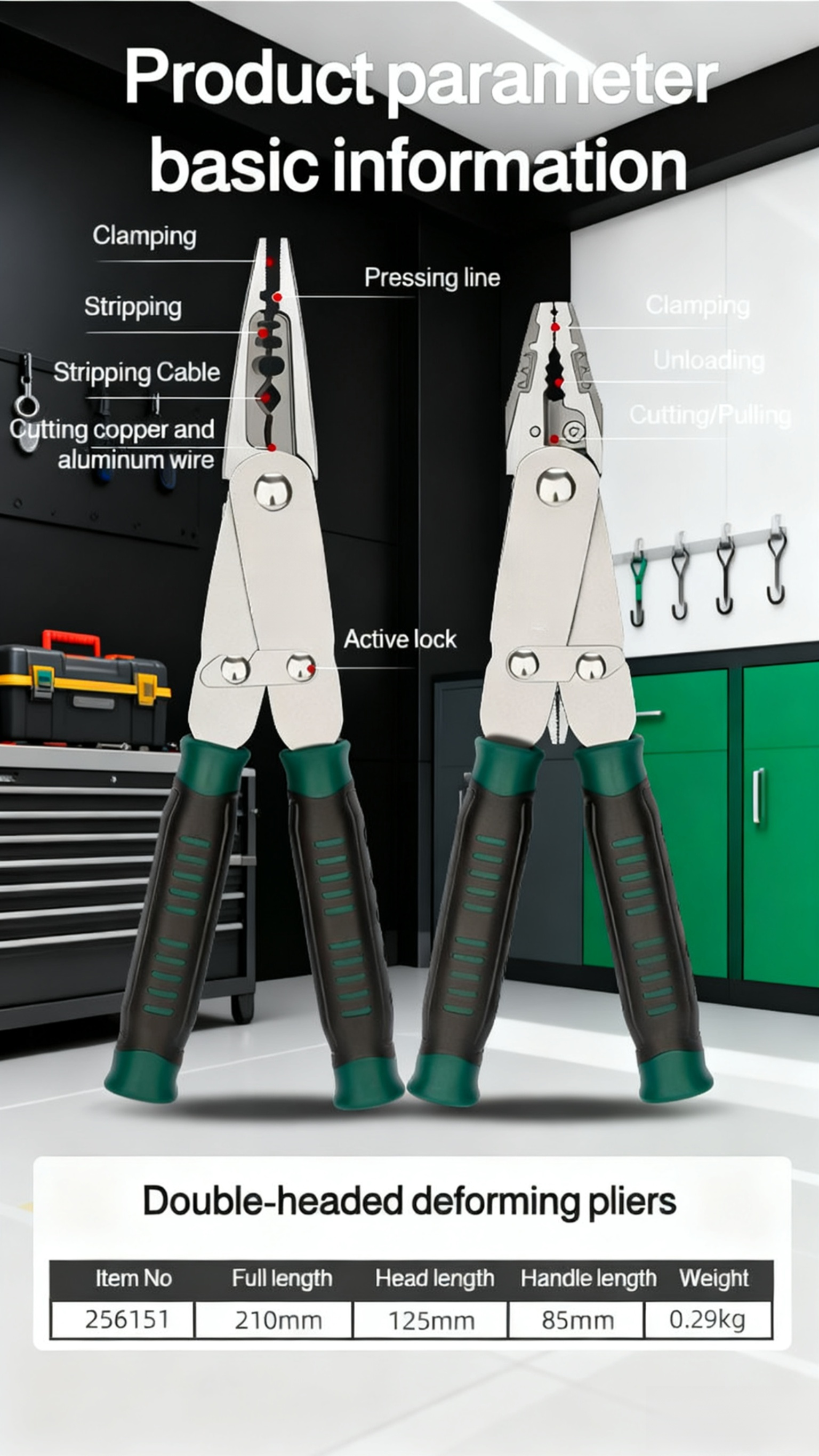 Ergonomic handle of Multifunctional Wire Stripper