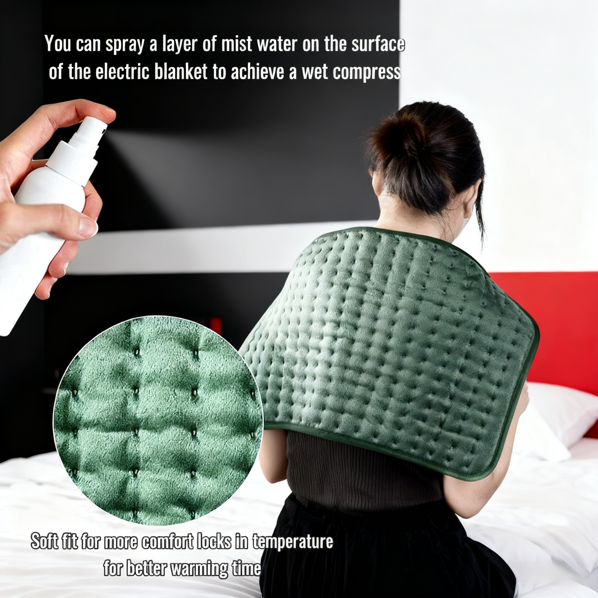 Close-up of Timer Control Panel on Heating Blanket