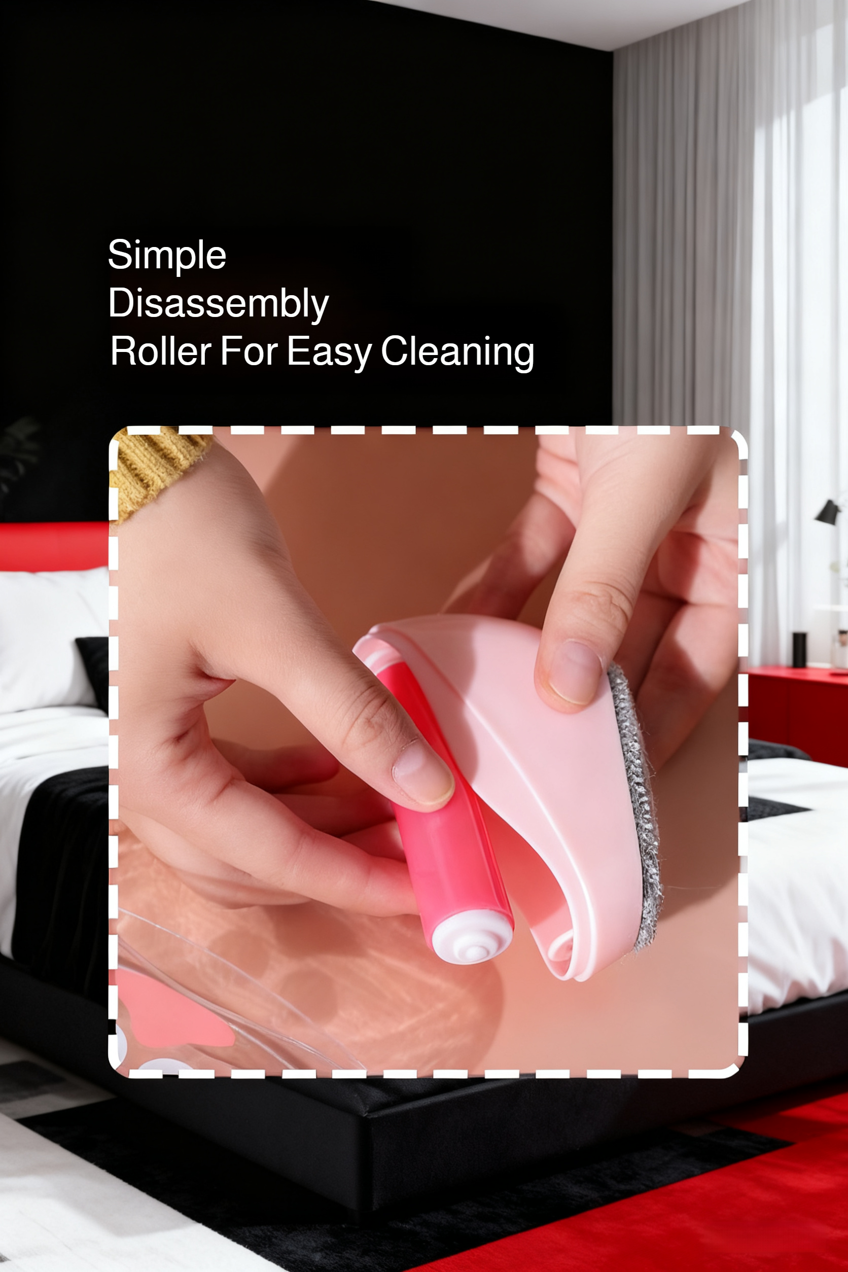 Compact portable lint roller for travel use