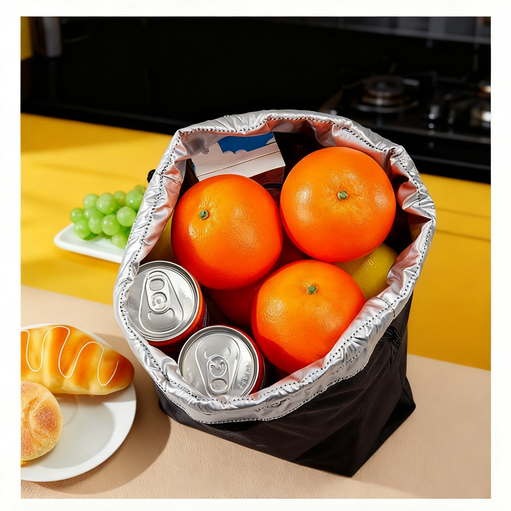 Portable Thermal Lunch Tote for Students – Bento Box Storage Bag