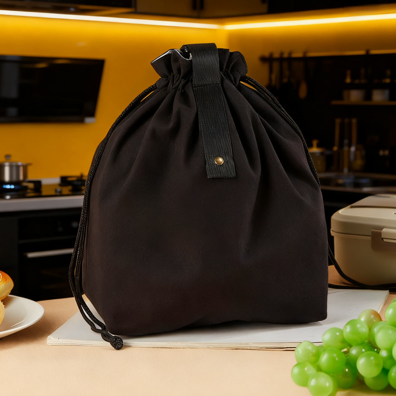 Portable Thermal Lunch Tote for Students – Bento Box Storage Bag
