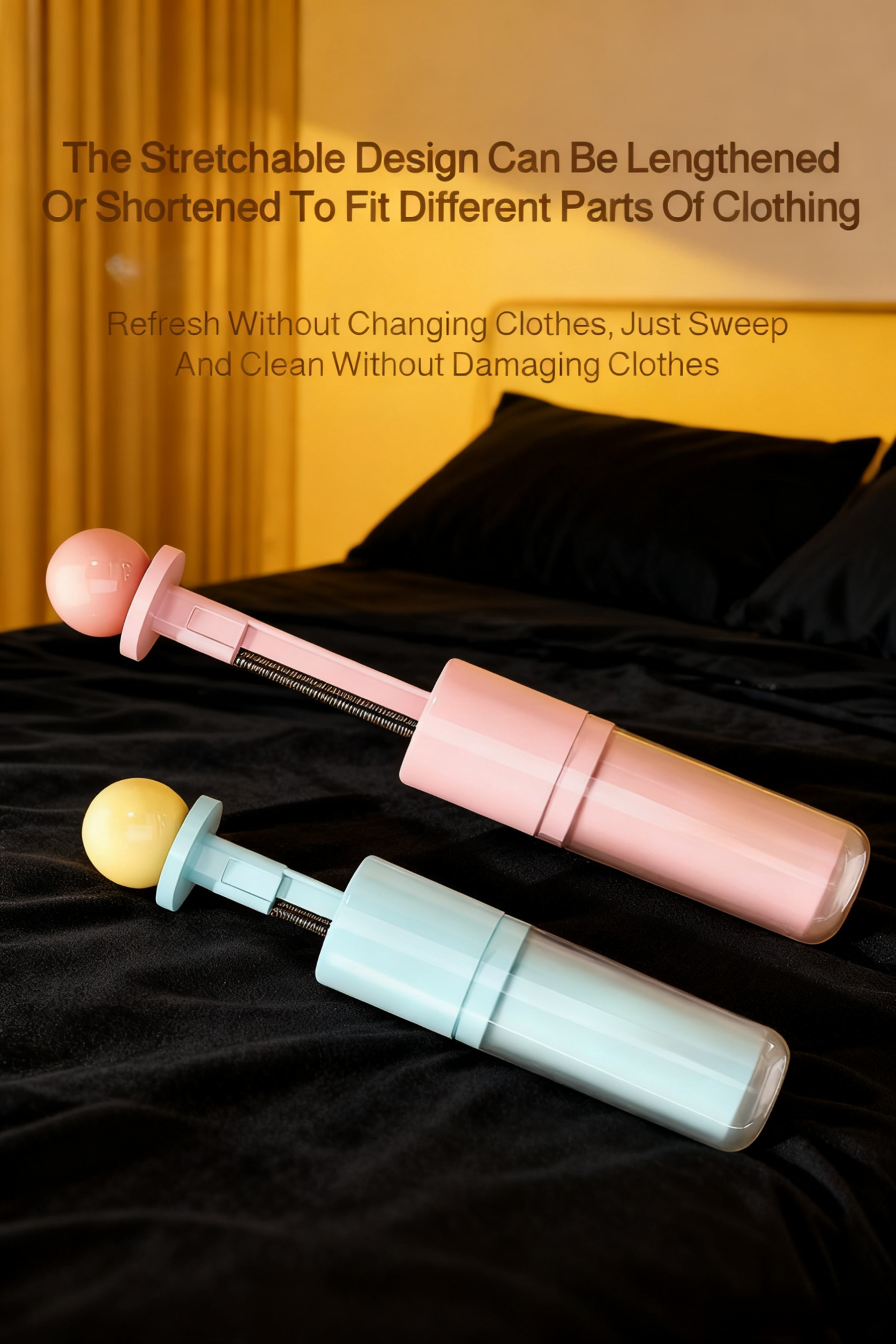 Dual-function lint roller cleaning sofa upholstery