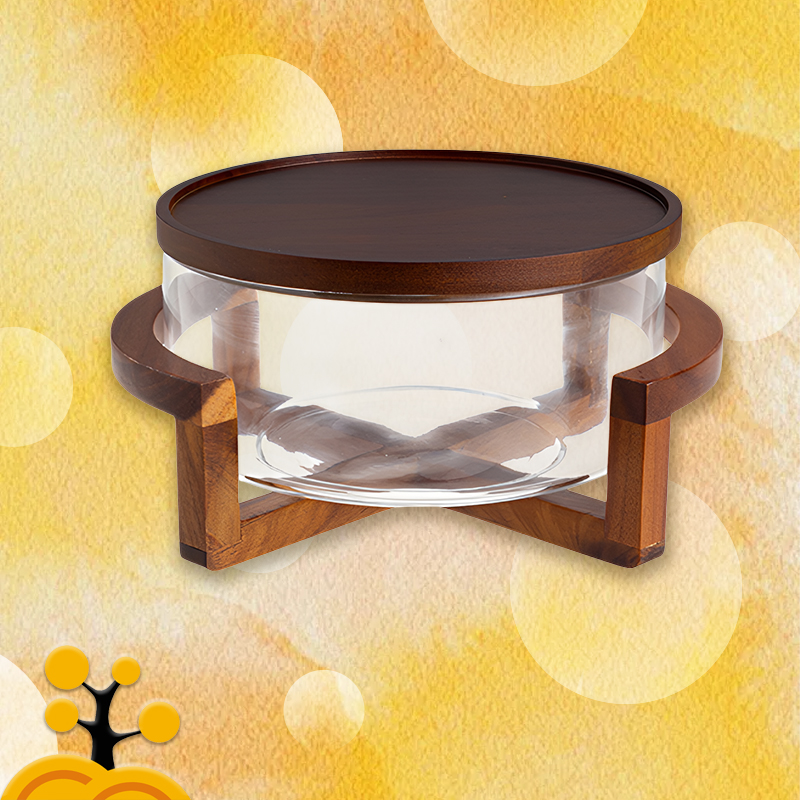 Glass Fruit Platter for Vegetable Salad Buffet Storage