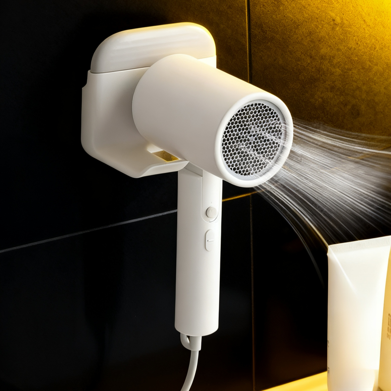  Bathroom & Toilet 2-in-1 Hair Dryer Holder