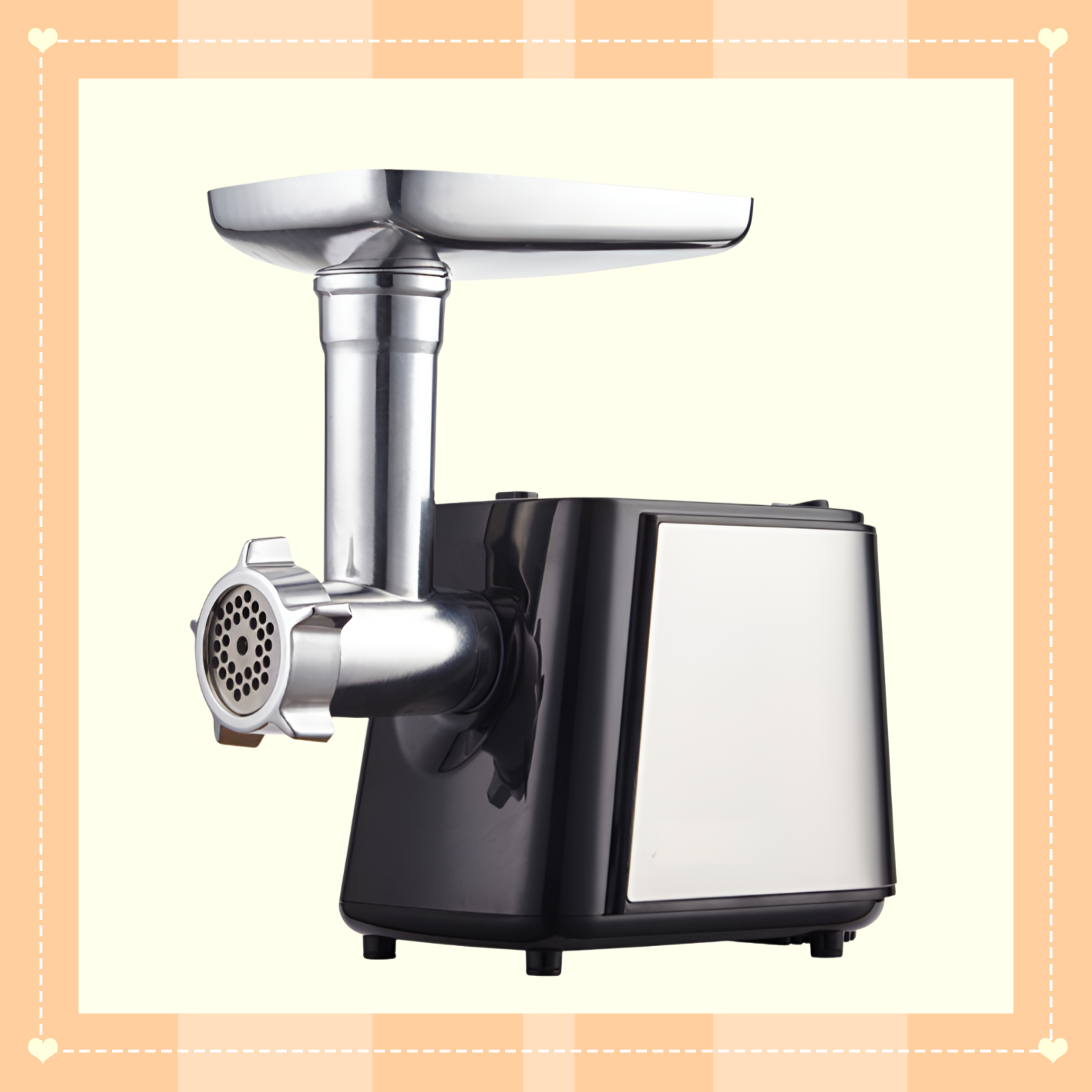 Hachoir à viande électrique et machine à saucisses en acier inoxydable pour usage domestique