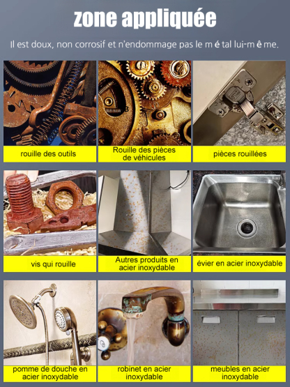  Plus besoin de ponçage épuisant ! Découvrezle secret des ouvriers hollandais : une seule pulvérisation élimine la rouille en 2 minutes et protège votre métal pour une décennie. Une efficacité magique pour vos portails et escaliers. 🏠✨