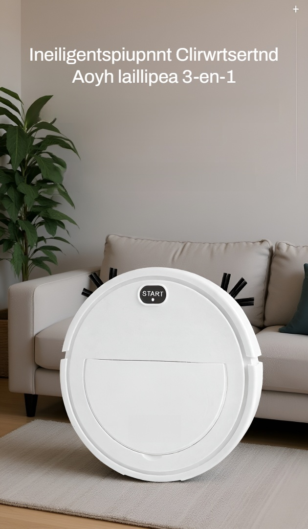 Balayeuse robotisée multifonction en plein nettoyage