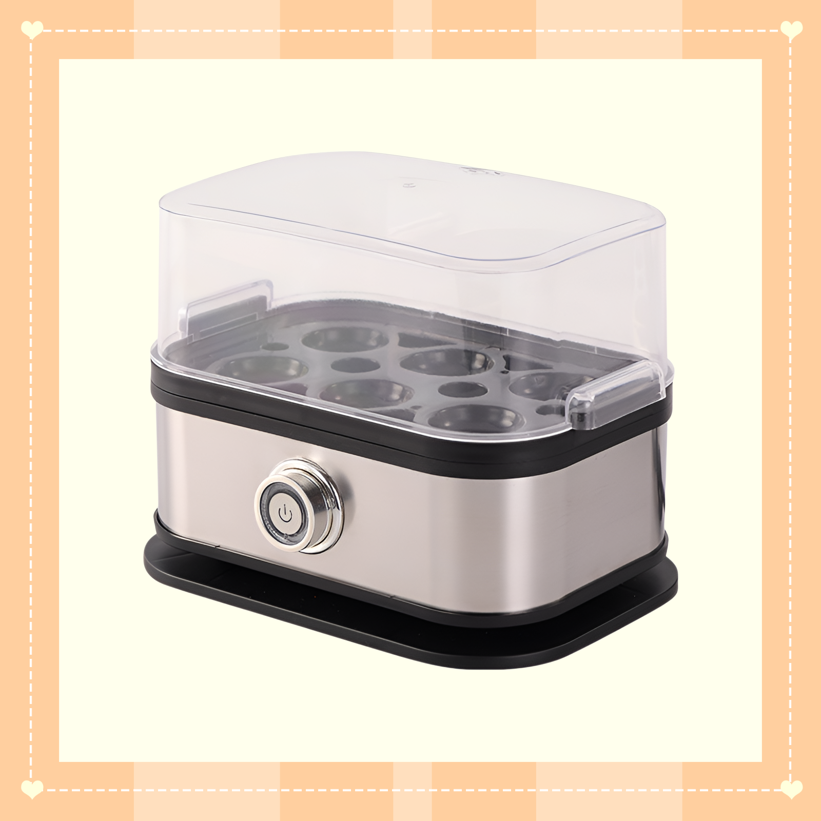 Appareil à cuire les œufs compact et mobile