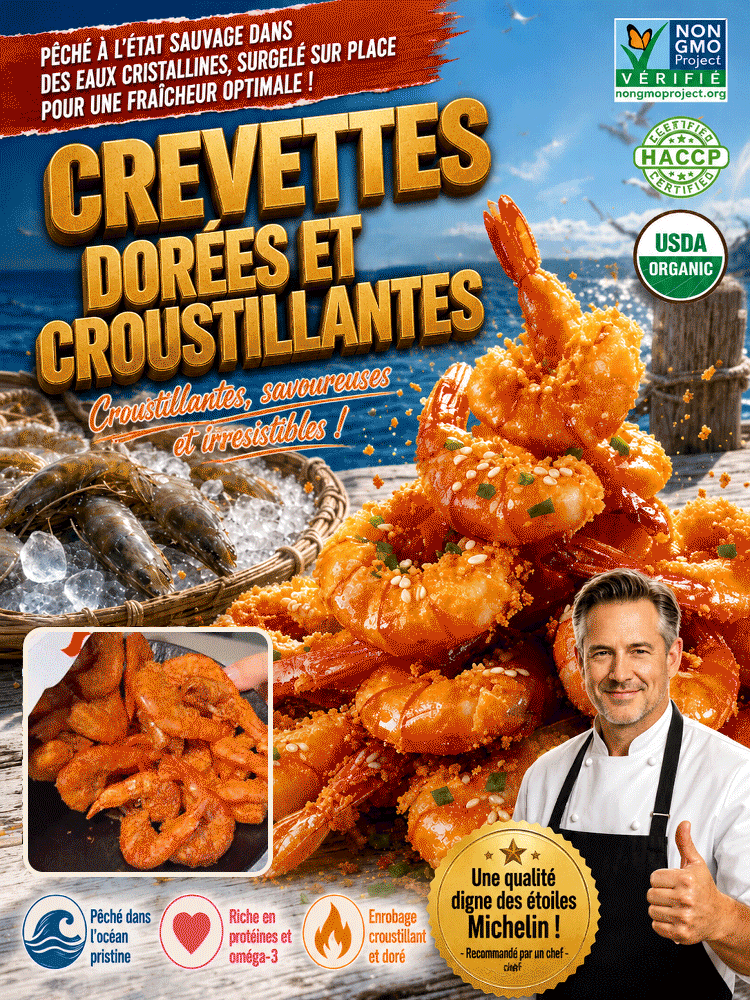 Langoustine Sauvage de Nouvelle-Zélande | Snack Sain 0% Graisse 0 Sucre | Traçabilité Totale