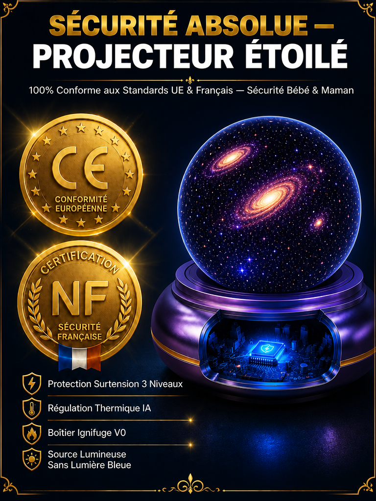 Projecteur Holographique 5D 4K | Ciel Étoilé et Océan 360° | Ambiance Maison Voiture | 100% Sûr