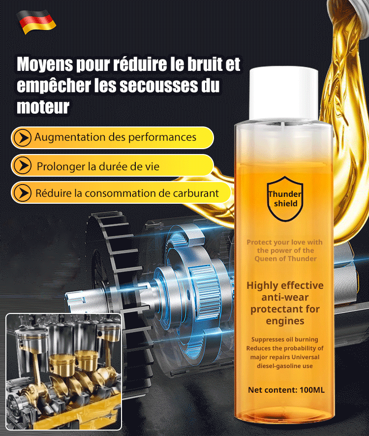 🛡️ Protégez les composants essentiels de votre moteur ! Réduisez l'usure de votre moteur de 40 % avec LIDEKA.