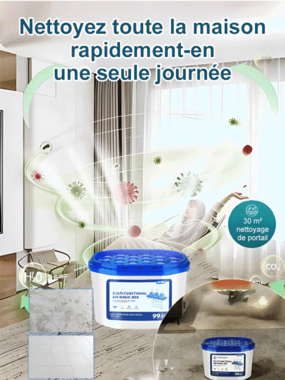 【Capture 99,99 % de la poussière et des poils】Boîte à poussière multifonctionnelle et sans entretien