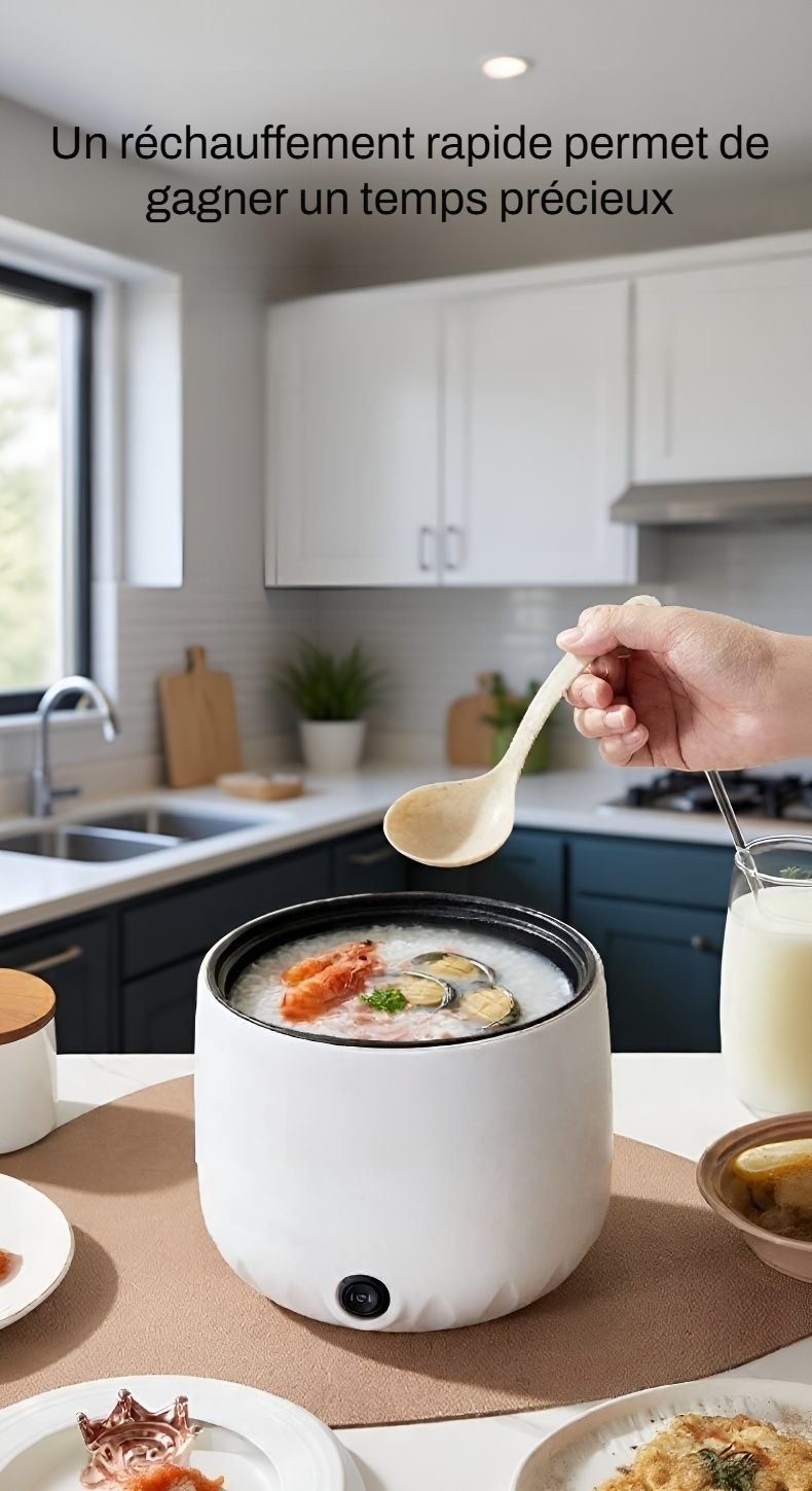 Marmite électrique domestique sur plan de travail moderne