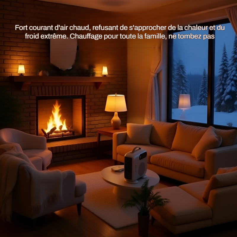Radiateur soufflant silencieux et économe en énergie