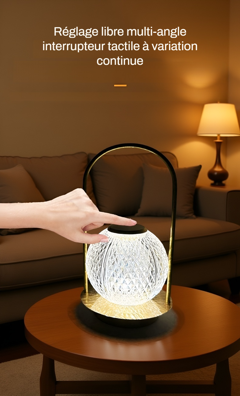 Lampe de chevet sans fil rechargeable pour chambre