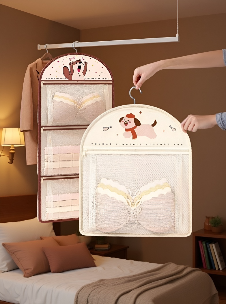 Sac de rangement à maille pour chaussures et petits objets