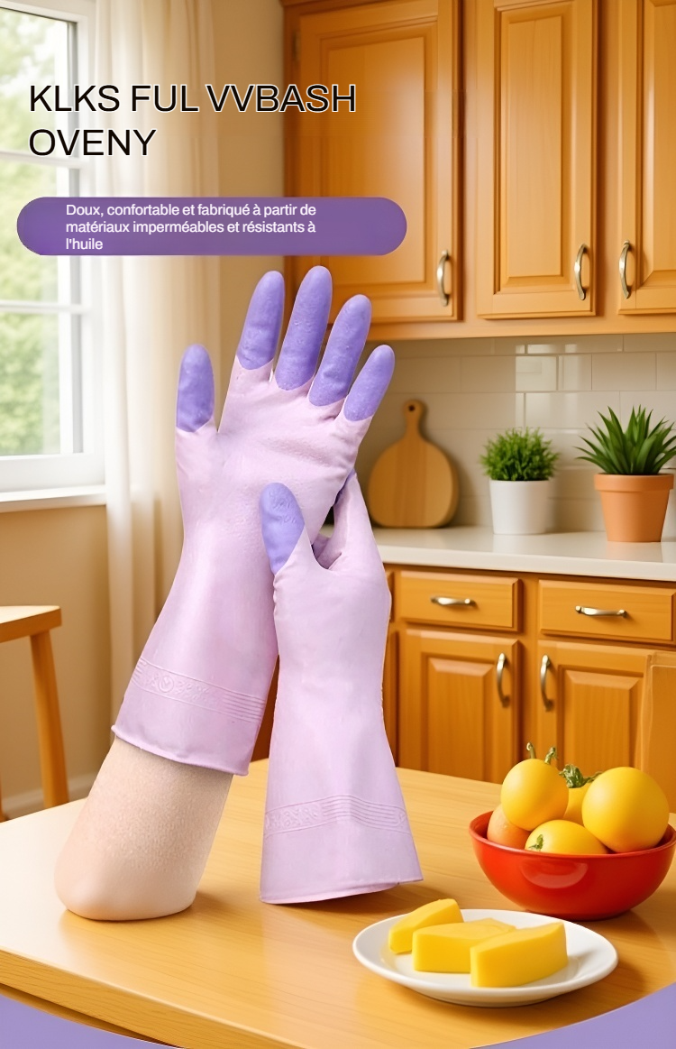Gants résistants pour la lessive et le ménage