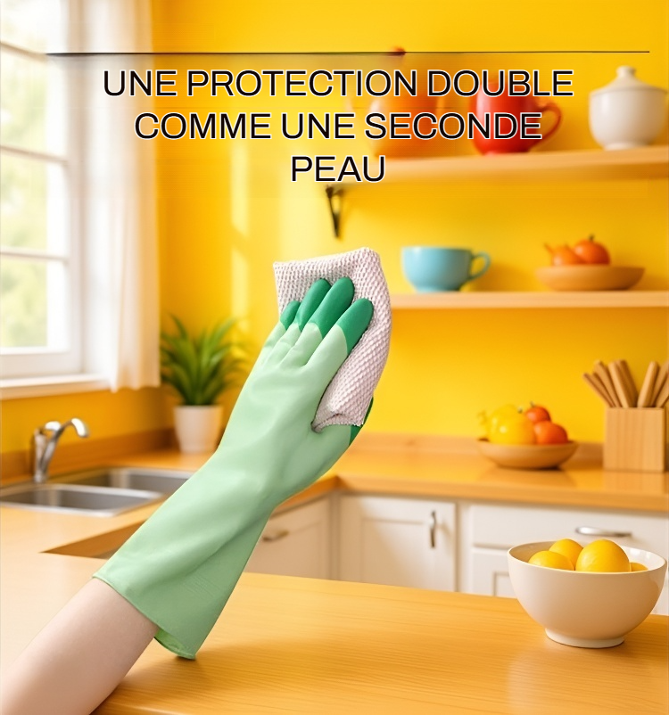 Gants ménagers pour entretien quotidien