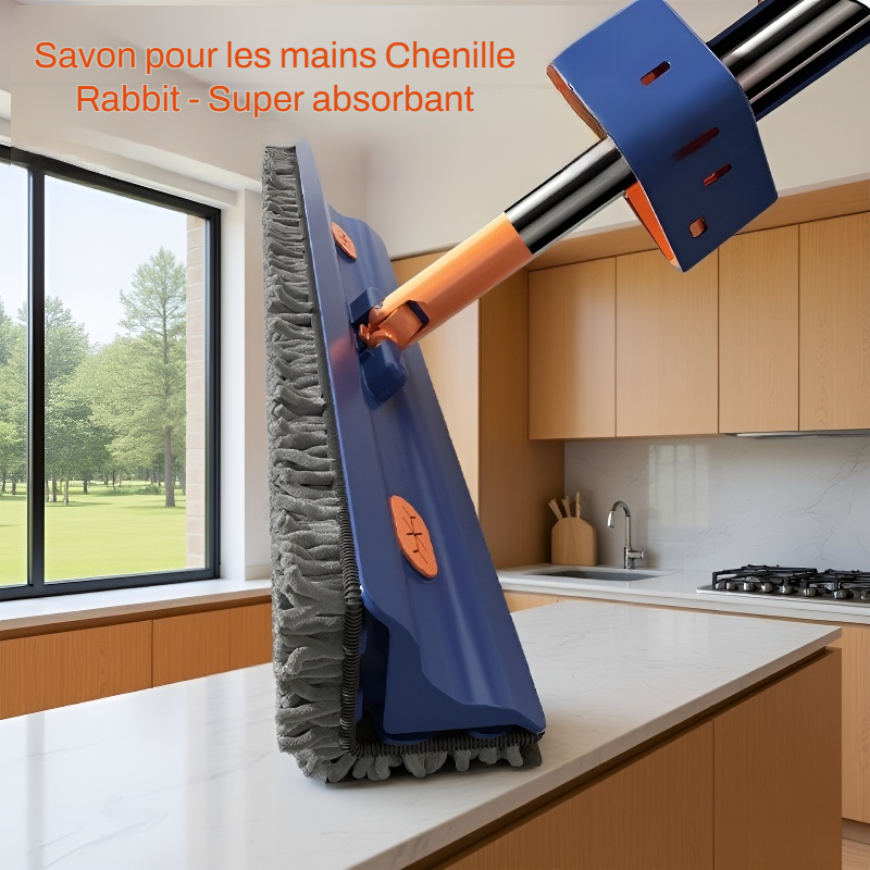 Balai triangulaire double face sans lavage manuel
