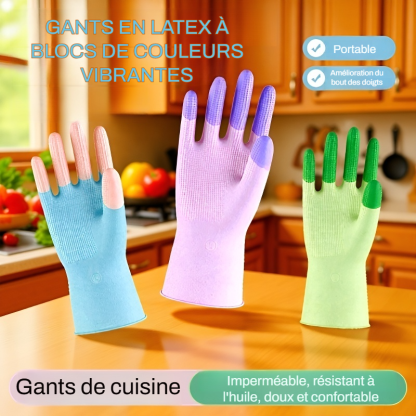Gants ménagers imperméables et résistants pour la lessive et la vaisselle