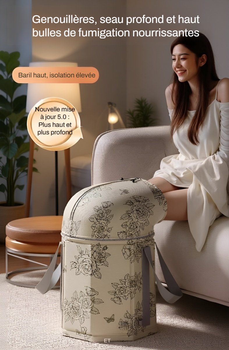 Seau de bain de pieds portable facile à ranger