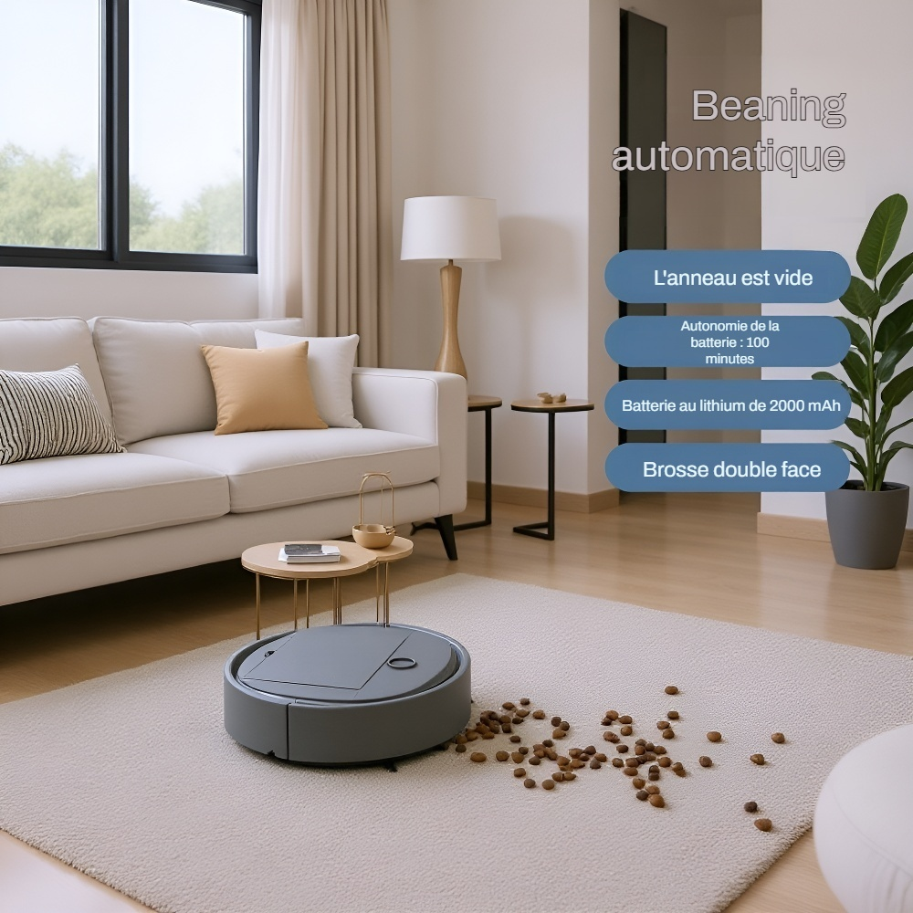 Robot aspirateur intelligent entièrement automatique
