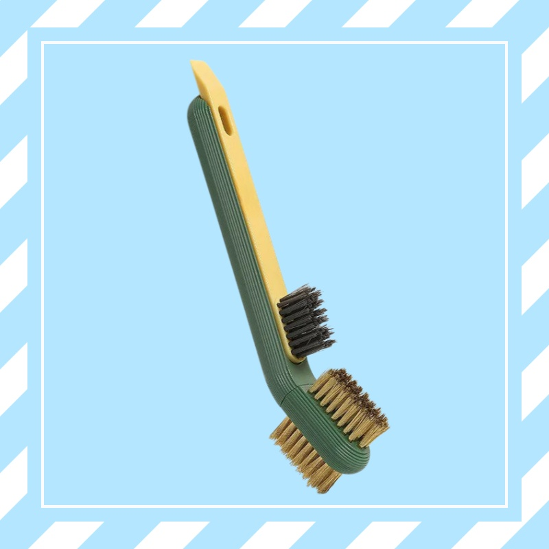 Brosse de nettoyage 3-en-1 pour cuisine avec spatule