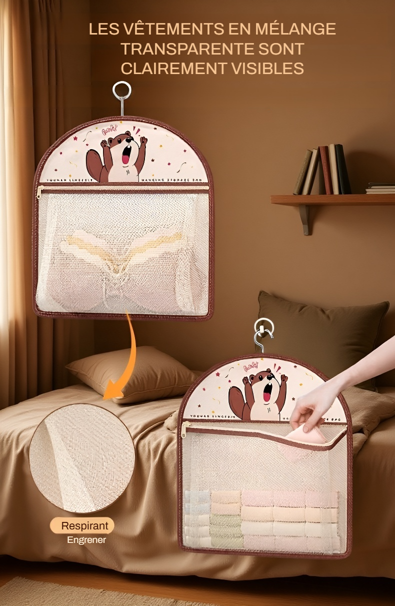 Sac de rangement à maille pour bureau et fournitures