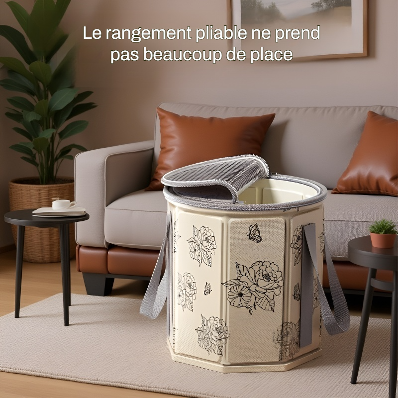Seau de bain de pieds pliable et isolant