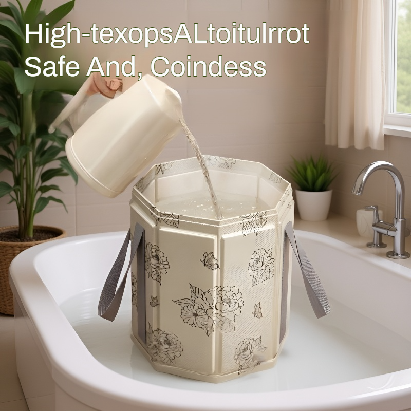 Seau de bain de pieds pliable et isolant