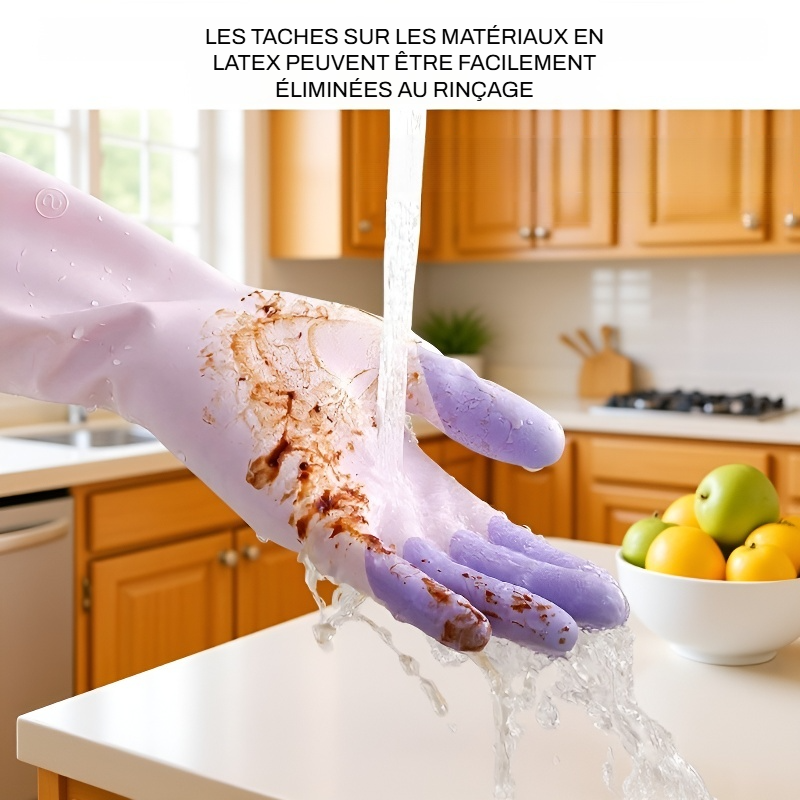 Gants ménagers imperméables et résistants pour la lessive et la vaisselle
