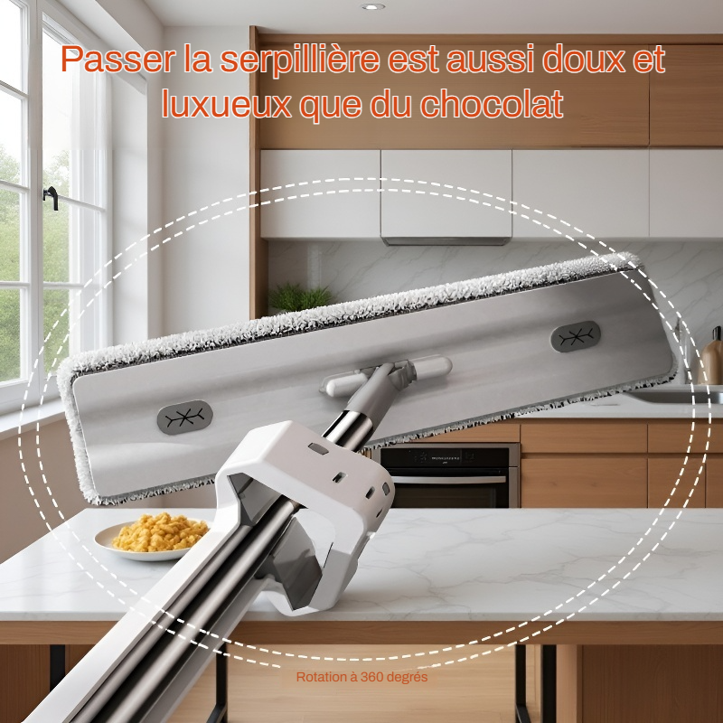 Balai triangulaire double face sans lavage manuel