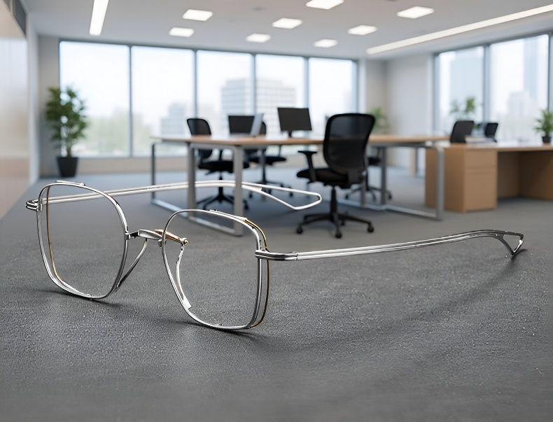 Leichte und robuste Titanbrille für Herren