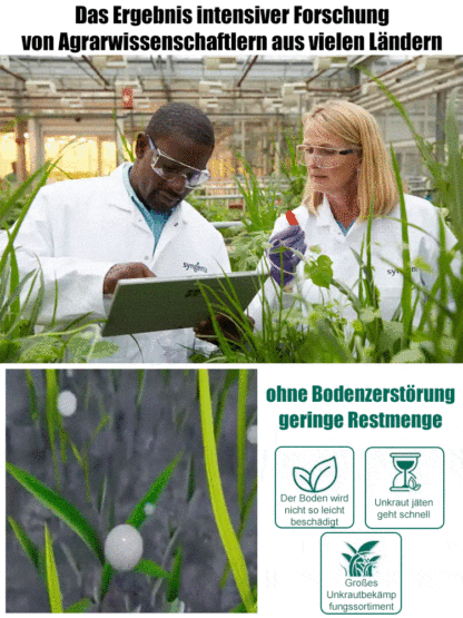 【100 Prozent Glyphosatfre】Hohenheim Forschungs-Bio-Unkrautvernichter✨Ein Jahr Schutz vor Unkraut✨