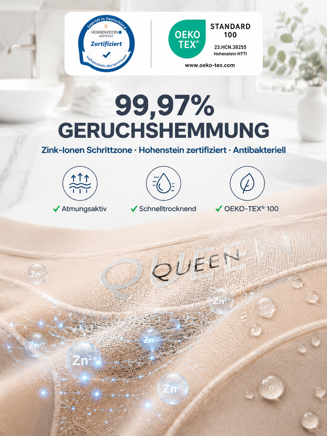 Entwickelt in Zusammenarbeit mit Pariser Orthopäden: 360°-Formhöschen und Beckenkorrektur.
