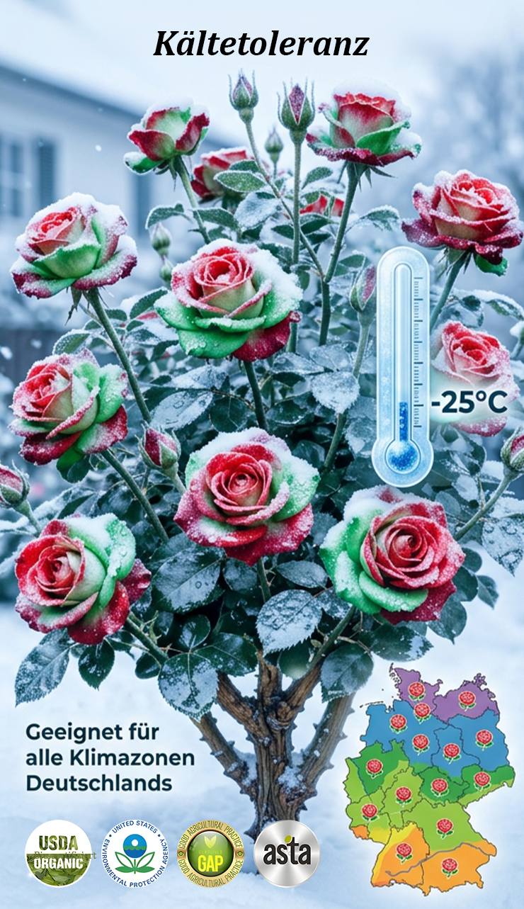 Rose Plant – Red and Green Foliage