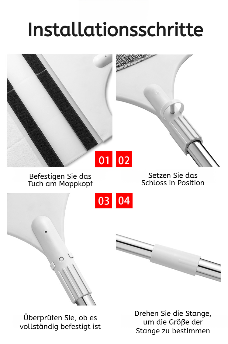 Doppel-Lazy Mop für einfache Haushaltsreinigung