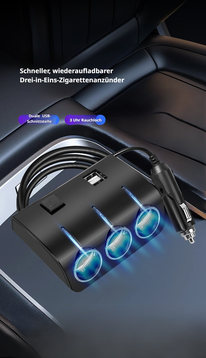Mehrfachadapter für Auto Zigarettenanzünder