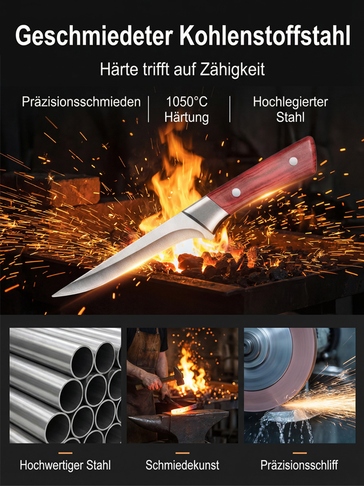 Ultra Scharfes Hochhartes Ausbeinmesser