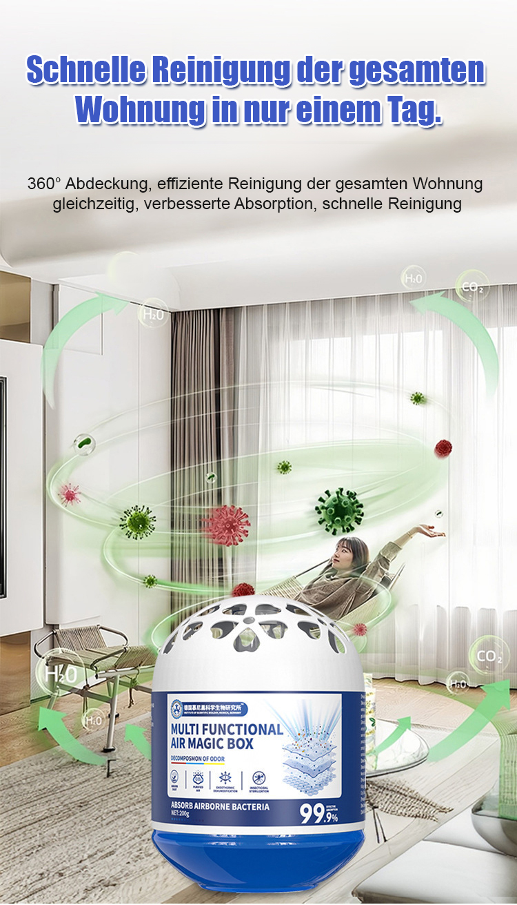 Magic Dust Magnet Box - Silent No-Power Air Purifier for Pollen, Dust & Everyday Air Freshness