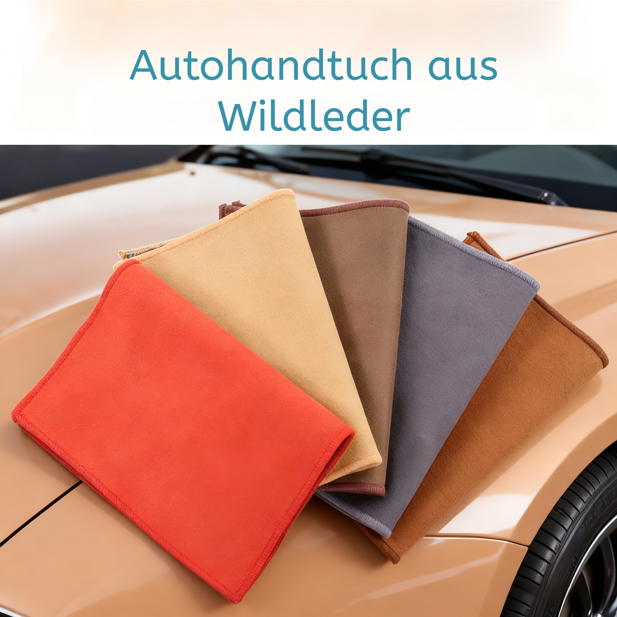Wildleder Mikrofaser Autowaschtuch für schonende Autopflege