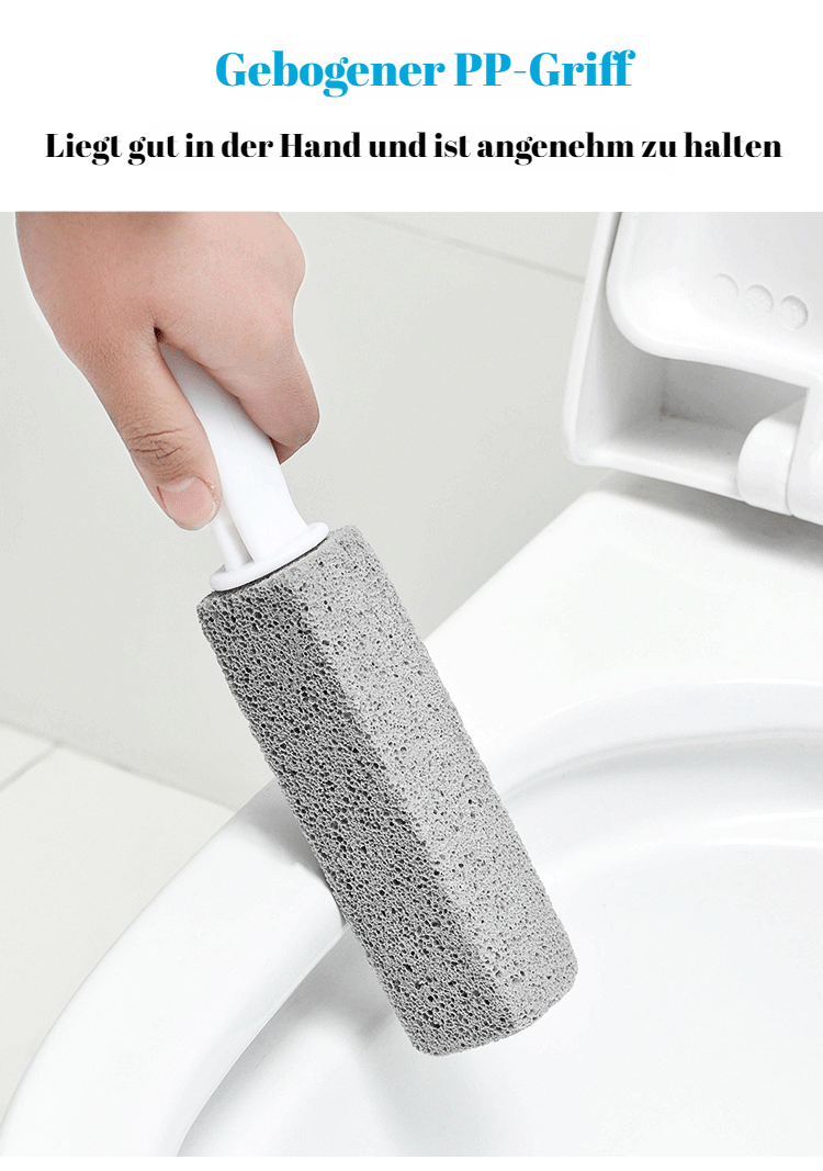 Reinigungspumice entfernt Kalk und Urinstein in der Toilette