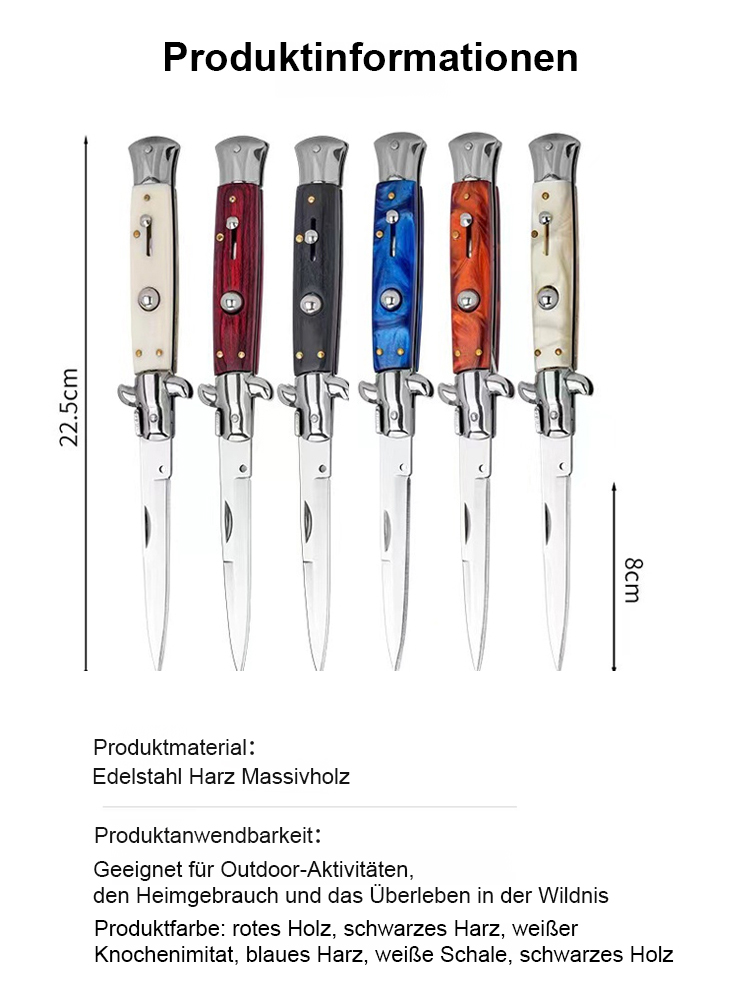 Leichtes und tragbares Taschenmesser im Einsatz