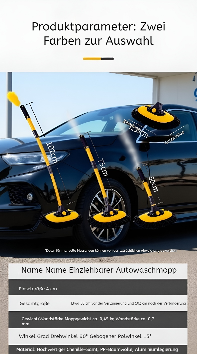 Chenille Reinigungsbürste für schonende Autowäsche