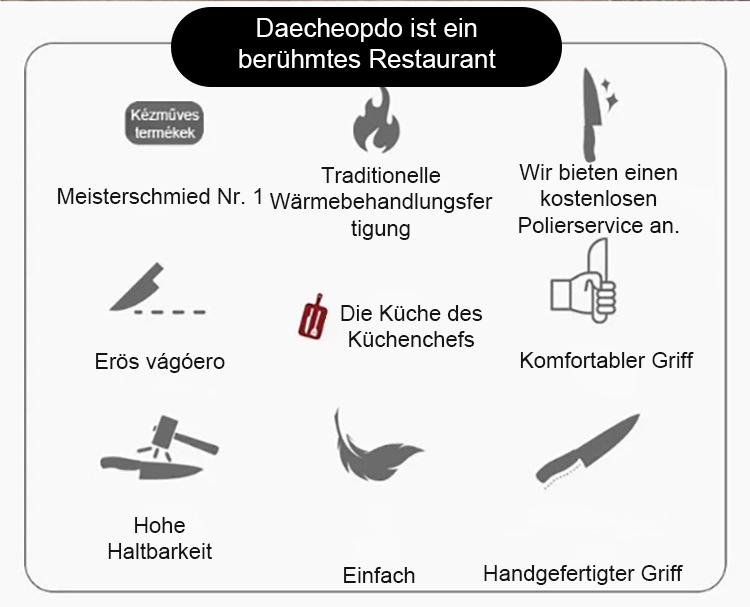 Hochwertiges Messer aus Edelstahl