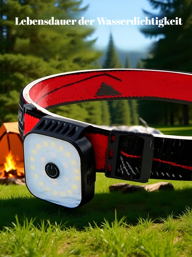 Stirnlampe mit USB-Aufladung für lange Laufzeiten